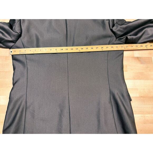 Men’s Bar III Slim Fit Suit Jacket Blazer 44L Dark Gray Pin Striped - Picture 5 of 8